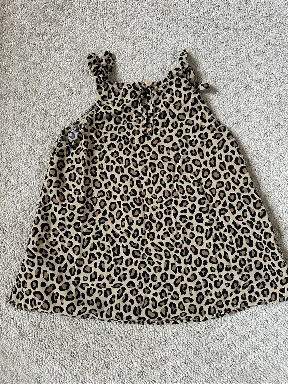 Old Navy Toddler Girls Leopard Tunic Tank Top - Tan & Black